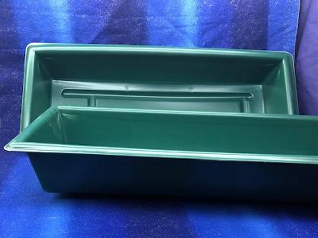 7.5" x 19" Green Tray - Click Image to Close